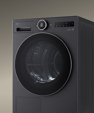 LG 烘干机的钢钻玻璃门。