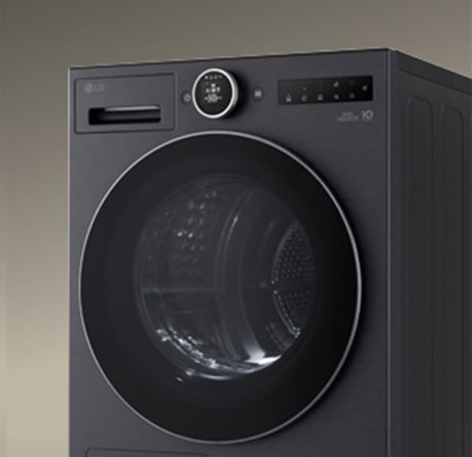 LG 烘干机的钢钻玻璃门。