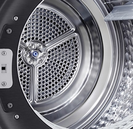 LG 烘干机的不锈钢滚筒。