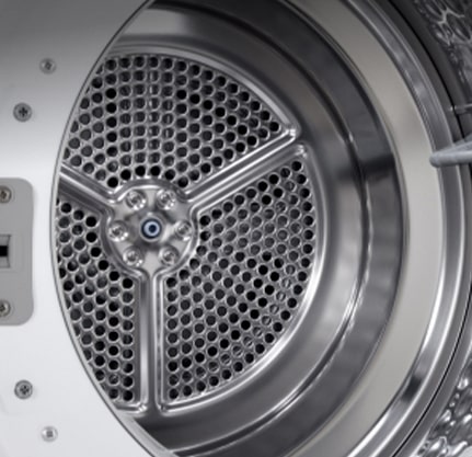 LG 烘干机的不锈钢滚筒。