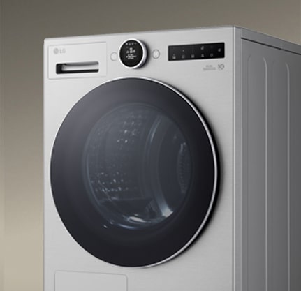 LG 烘干机的钢钻玻璃门。