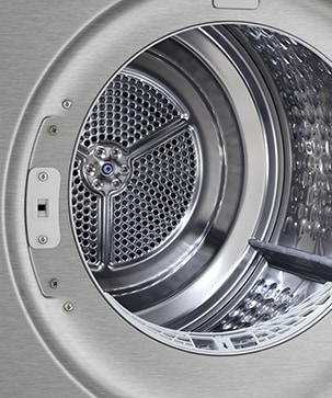 LG 烘干机的不锈钢滚筒。