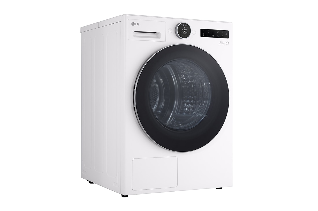 LGAI双变频热泵·觅境干衣机Turbo速烘10Kg 晨露白, 左侧, RH10X75V3N, thumbnail 4