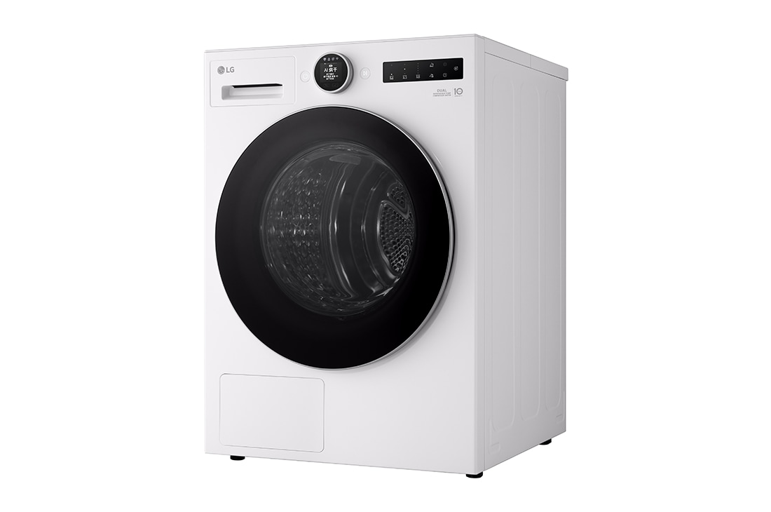 LGAI双变频热泵·觅境干衣机Turbo速烘10Kg 晨露白, 右侧, RH10X75V3N, thumbnail 6