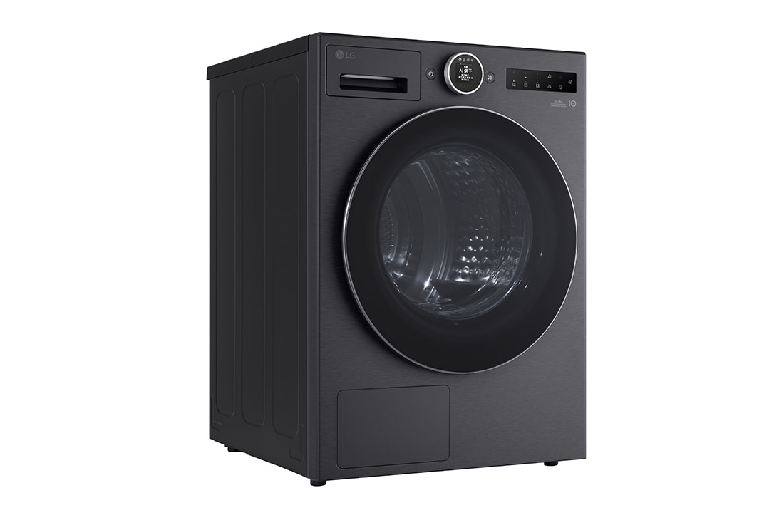 LGAI双变频热泵·觅境干衣机Turbo速烘10Kg 暮云黑, 左侧, RH10X76V2N, thumbnail 4