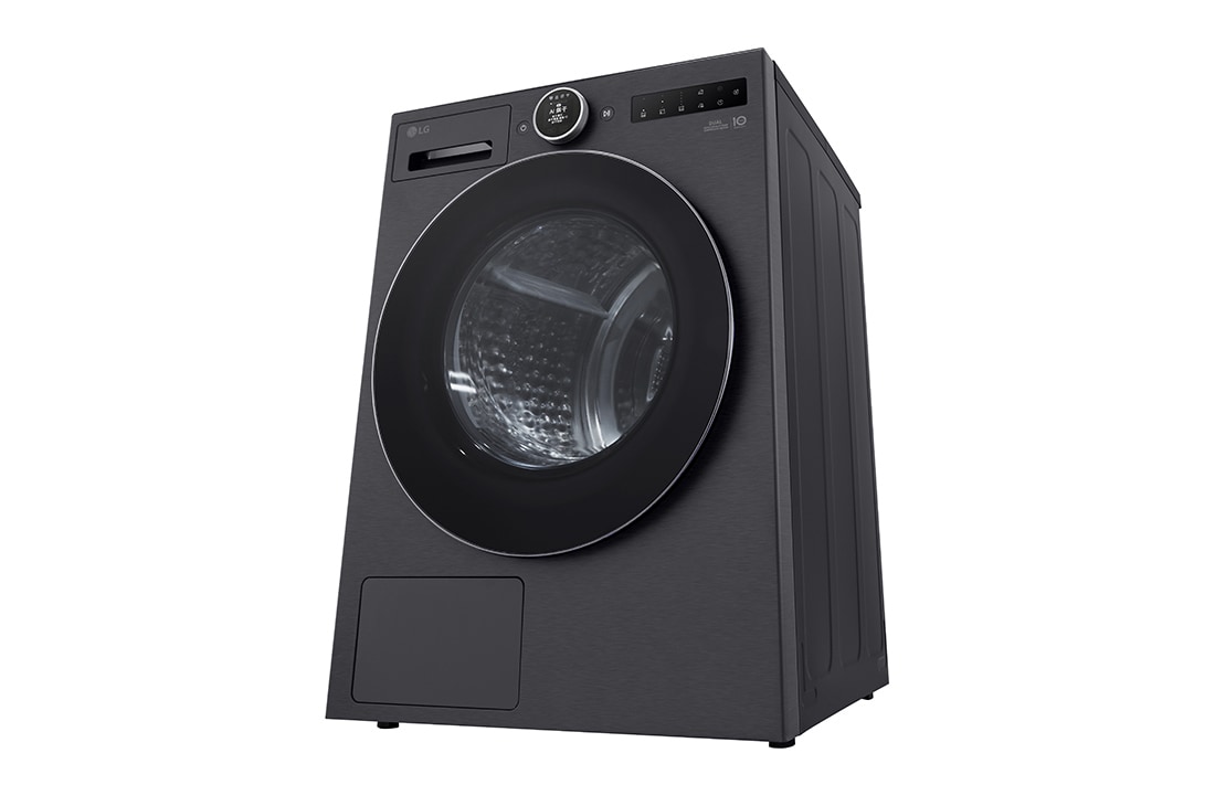 LGAI双变频热泵·觅境干衣机Turbo速烘10Kg 暮云黑, 顶前视图, RH10X76V2N, thumbnail 9