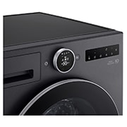 LGAI双变频热泵·觅境干衣机Turbo速烘10Kg 暮云黑, 旋钮式窗口显示屏详情, RH10X76V2N, thumbnail 3