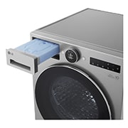 LGAI双变频热泵·觅境干衣机<br>Turbo速烘大容量10Kg 月夜银, 顶前视图, RH10X77V2N, thumbnail 11