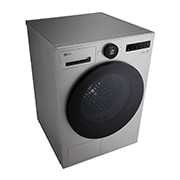 LGAI双变频热泵·觅境干衣机<br>Turbo速烘大容量10Kg 月夜银, 顶左视图, RH10X77VEN, thumbnail 7