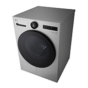 LGAI双变频热泵·觅境干衣机<br>Turbo速烘大容量10Kg 月夜银, 顶右视图, RH10X77VEN, thumbnail 9