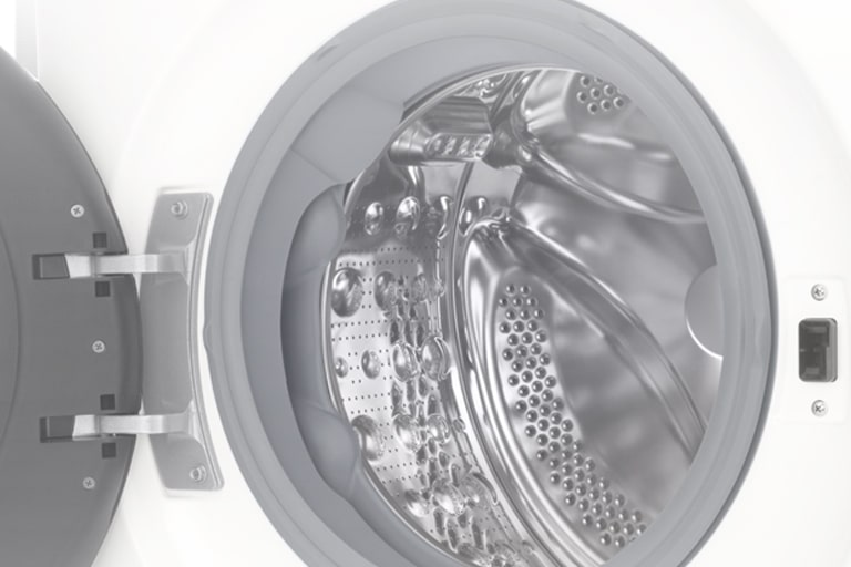 它显示了洗衣筒的内部细节。