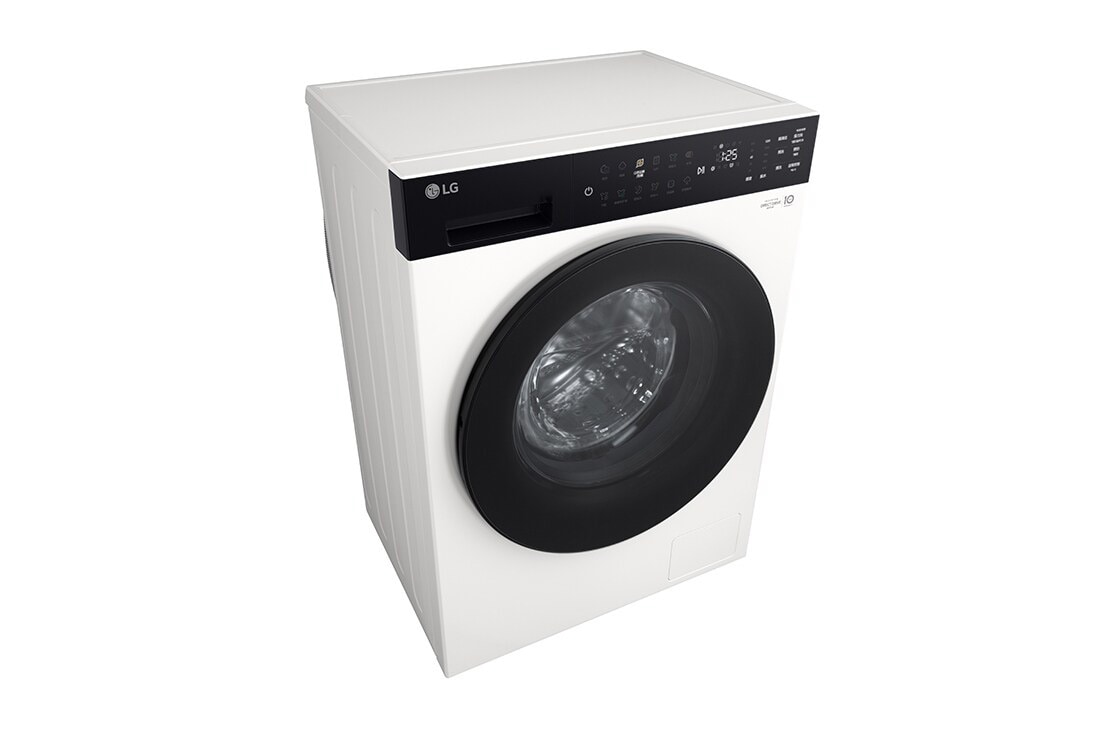 LG 6种智能手洗·觅境洗衣机 <br>纯平超薄 10Kg 晨露白, 俯视, FLM10Y2CE, thumbnail 7