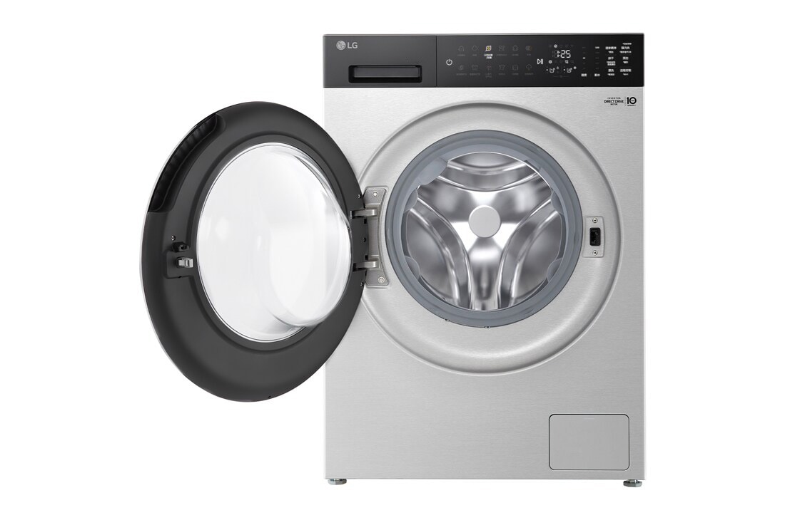 LG人工智能·觅境洗衣机 <br>极简超薄  10Kg月夜银, 正面打开, FY10EK2E, thumbnail 2