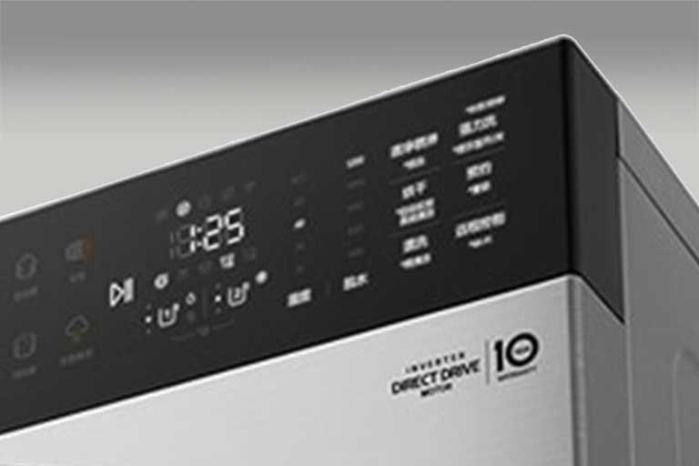 它显示了洗衣机的外观。