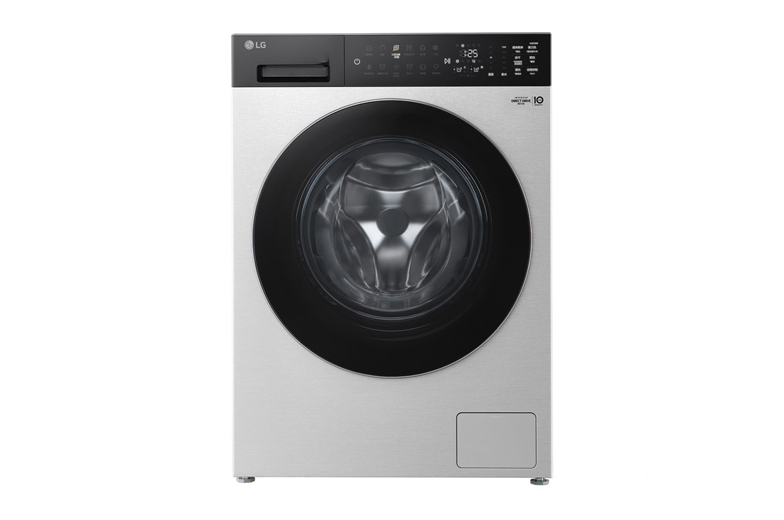 LG人工智能·觅境洗衣机 <br>极简超薄 360°速净喷淋  12Kg月夜银, 正面, FF12EK2E