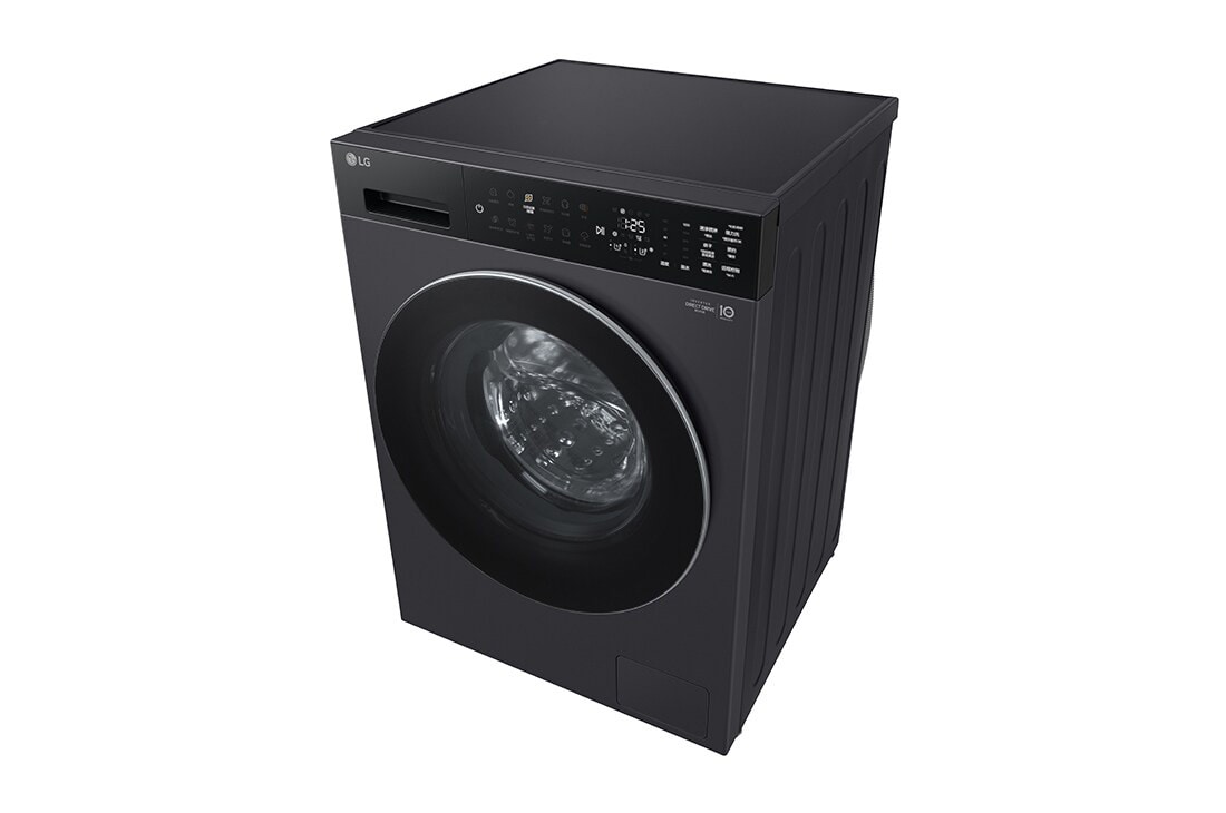 LG人工智能·觅境洗衣机 <br>极简超薄 360°速净喷淋  12Kg暮云黑, 俯视, FF12DK2E, thumbnail 9