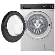 LG人工智能·觅境洗衣机 <br>极简超薄 360°速净喷淋  10Kg月夜银, 正面打开, FD12EK2E, thumbnail 2