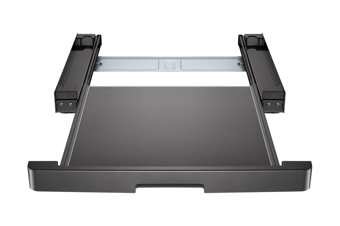 LG 洗烘套装专属固定架 连接抽屉 曜岩黑, 正视图打开, DK1E, thumbnail 2