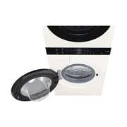 LG人工智能·WashTower洗烘塔<br>洗丨干一体机 Objet collection 奂然 <br>13Kg+10Kg 玉石白, 俯视, FN23GQH, thumbnail 10