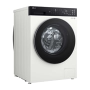 LG人工智能·觅境洗衣机 <br>极简超薄360°速净喷淋  12Kg 晨露白, 以海浪元素为背景的图片展示了微塑料排放量可最多减少 60%, FF12CK2E, thumbnail 6