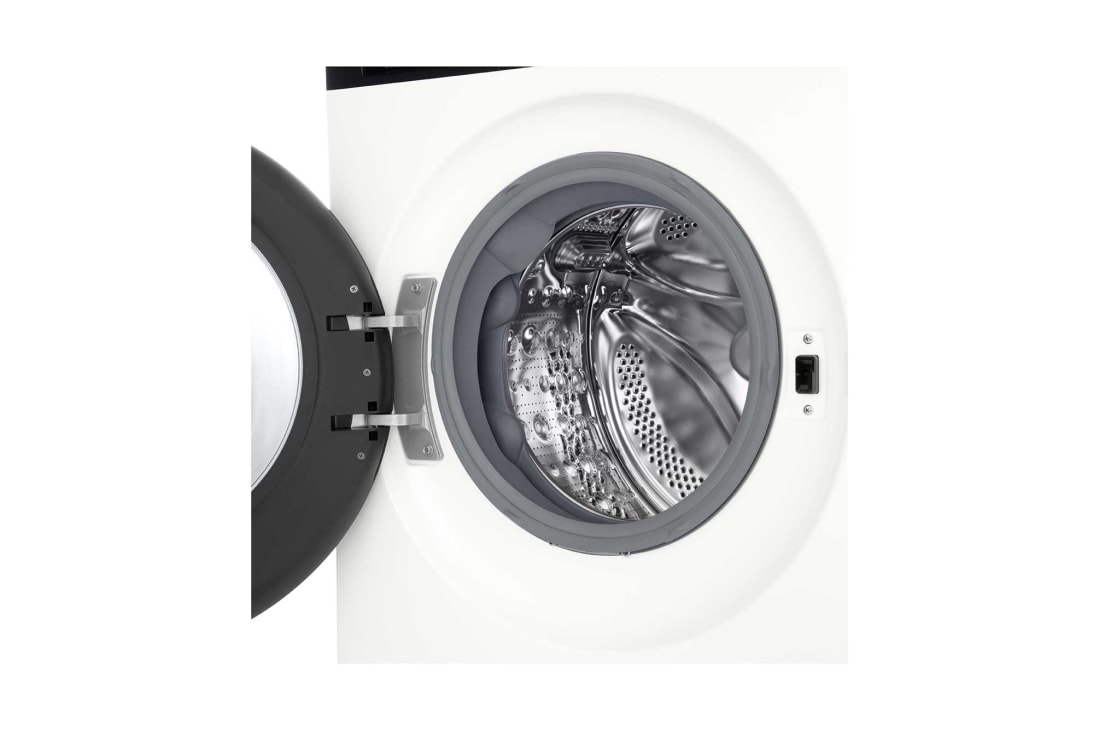 LG人工智能·觅境洗衣机 <br>极简超薄360°速净喷淋  12Kg 晨露白, 图片展示了放大后的经蒸汽处理的织物细节, FF12CK2E, thumbnail 5