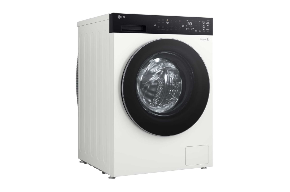 LG人工智能·觅境洗衣机 <br>极简超薄360°速净喷淋  12Kg 晨露白, 以海浪元素为背景的图片展示了微塑料排放量可最多减少 60%, FF12CK2E, thumbnail 6