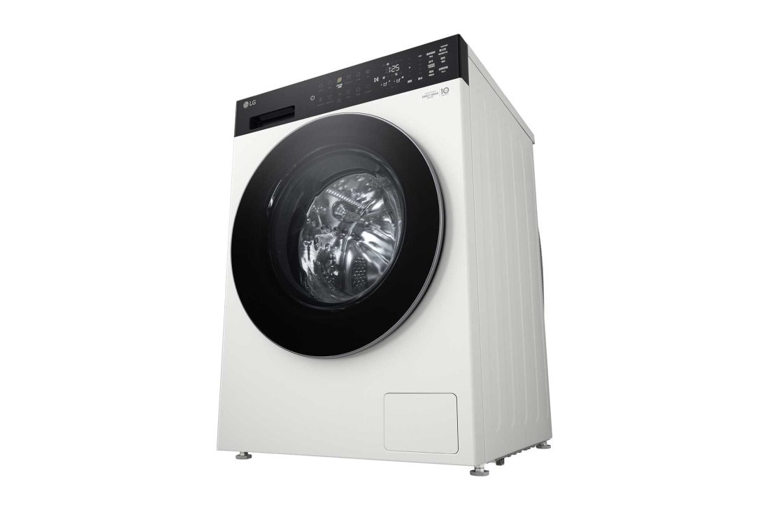 LG人工智能·觅境洗衣机 <br>极简超薄360°速净喷淋  12Kg 晨露白, 不锈钢滚筒细节特写, FF12CK2E, thumbnail 10