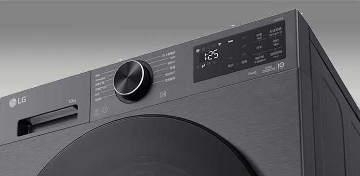 它显示了洗衣机的外观。