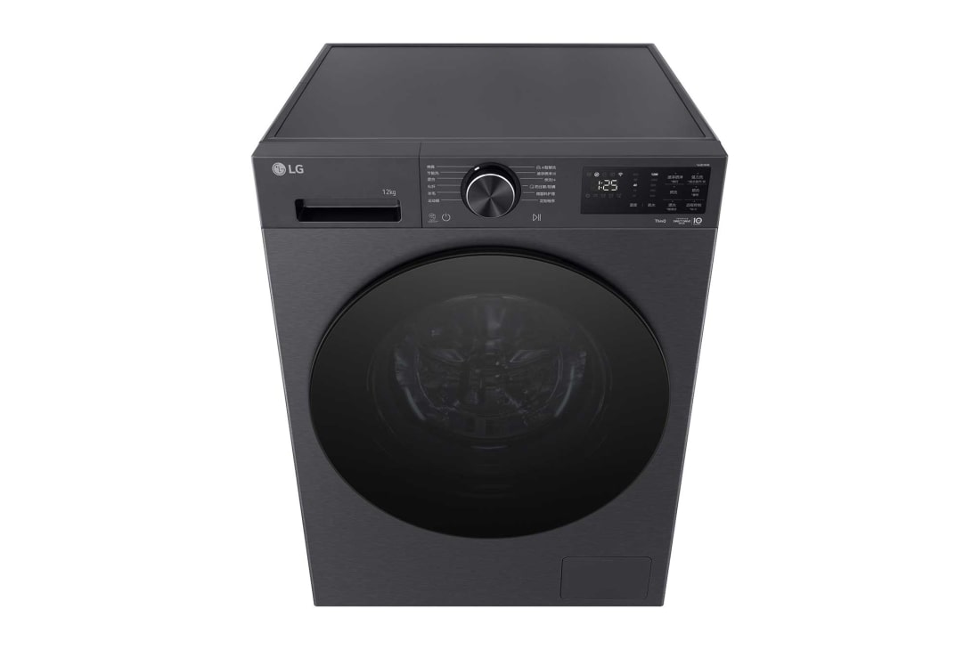 LG人工智能·沐光洗衣机 <br>极简超薄 360°速净喷淋  12Kg暮云黑, FW12X5BB1, thumbnail 3