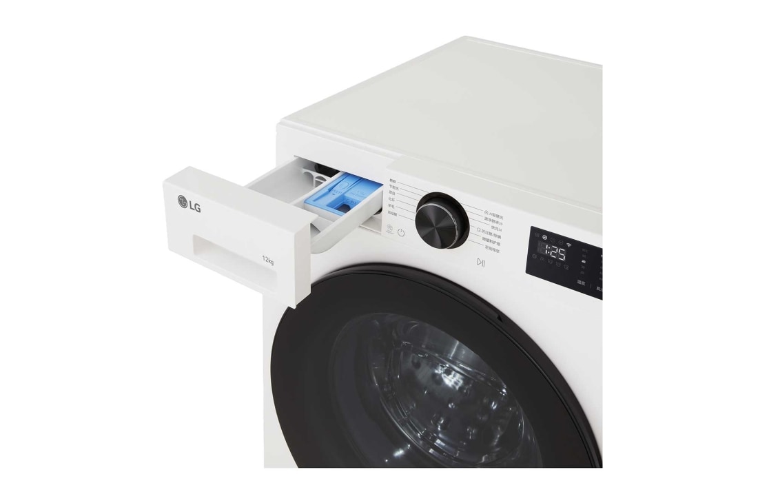 LG人工智能·沐光洗衣机 <br>极简超薄 360°速净喷淋  12Kg晨露白, FW12X5WB1, thumbnail 5