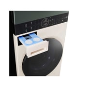 LG人工智能·WashTower洗烘塔<br>洗干一体机 奂然系列<br>13Kg+10Kg 玉石白+墨玉绿, WT1310BGA, thumbnail 6