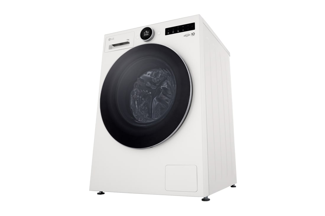 LG  LG人工智能·觅境洗衣机 <br>极简超薄 360°速净喷淋  12Kg 晨露白,  侧面, FW12X9WCA, thumbnail 10