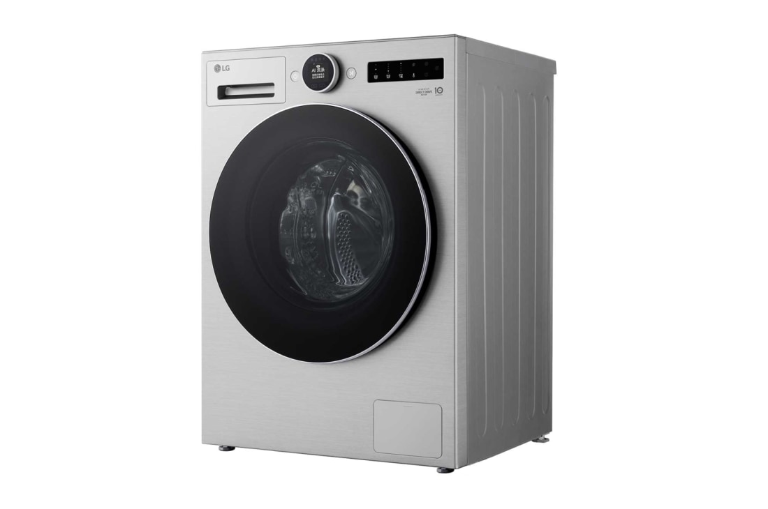 LG  LG人工智能·觅境洗衣机 <br>极简超薄 360°速净喷淋  12Kg月夜银,  左高角度, FW12X9SCA, thumbnail 8