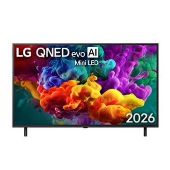 Vorderansicht von 43″ LG QNED evo AI QNED86 Mini LED 4K Smart TV 2026 43QNED86B6B