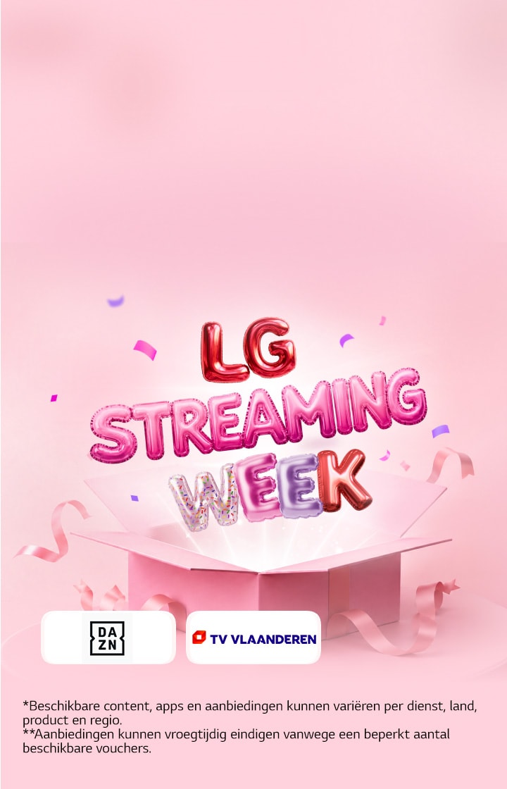 Ontdek de speciale aanbiedingen tijdens de LG Streaming Week.