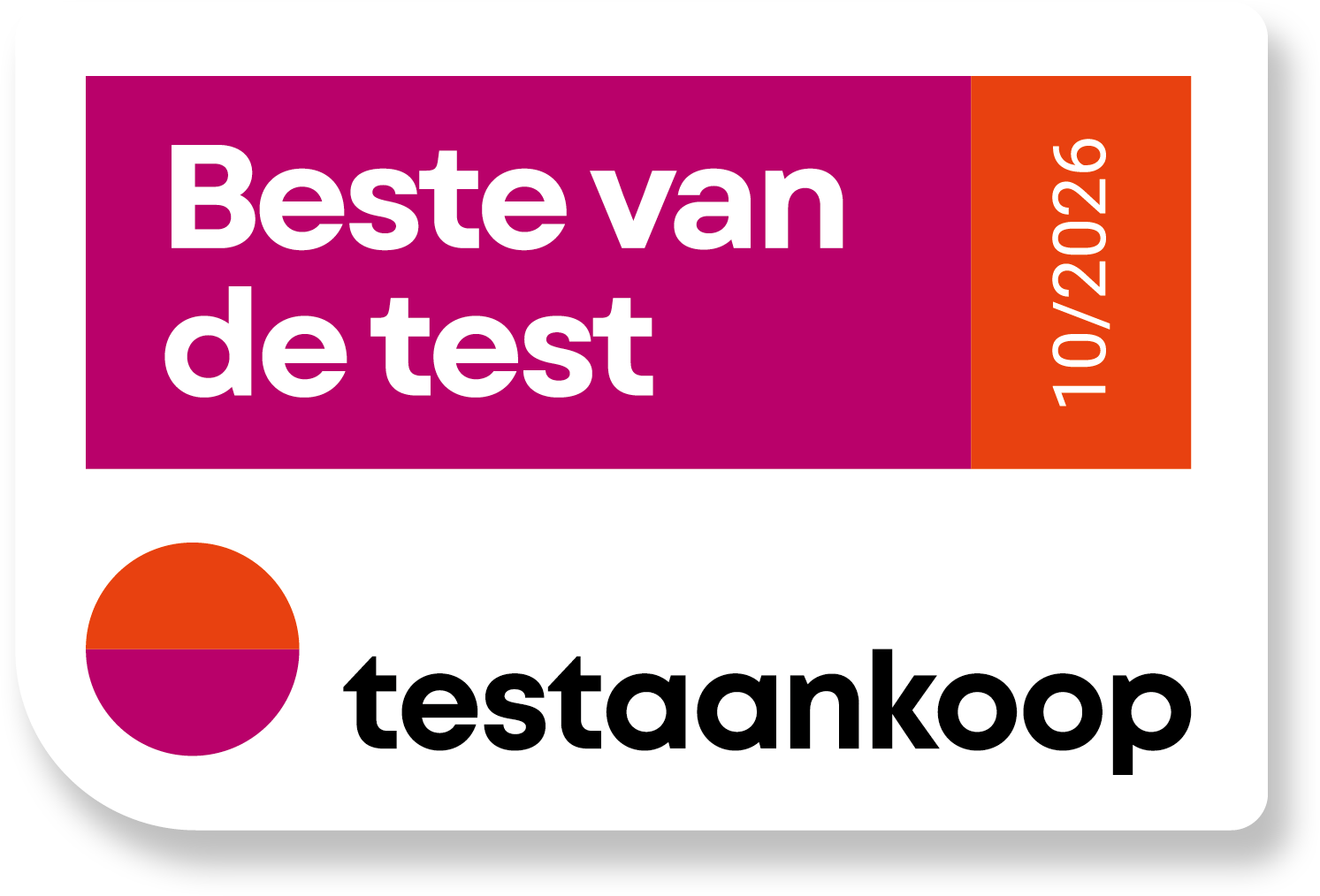 Testaankoop Beste van de test  (10/2026)