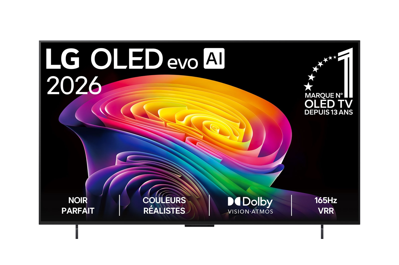 Vue avant de 42 pouces (106 cm) | LG OLED evo AI C6 | 4K Smart TV | 2026 OLED42C68LA