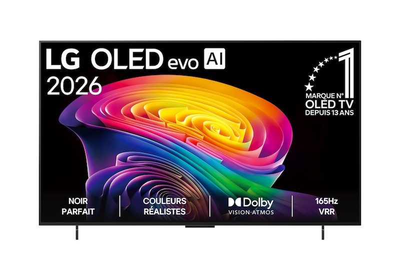 Vue avant de 42 pouces (106 cm) | LG OLED evo AI C6 | 4K Smart TV | 2026 OLED42C68LA
