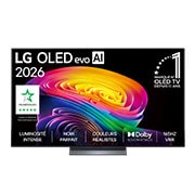 Vue avant de 65 pouces (164 cm) | LG OLED evo AI C6 | 4K Smart TV | 2026 OLED65C68LA