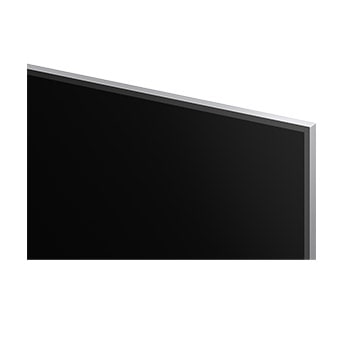 LG OLED evo AI G6 avec Brightness Booster Ultra montre une scène sombre où une silhouette de baleine lumineuse se démarque au milieu de particules éclatantes, offrant une luminance 3,9 fois plus lumineuse avec des détails plus clairs.