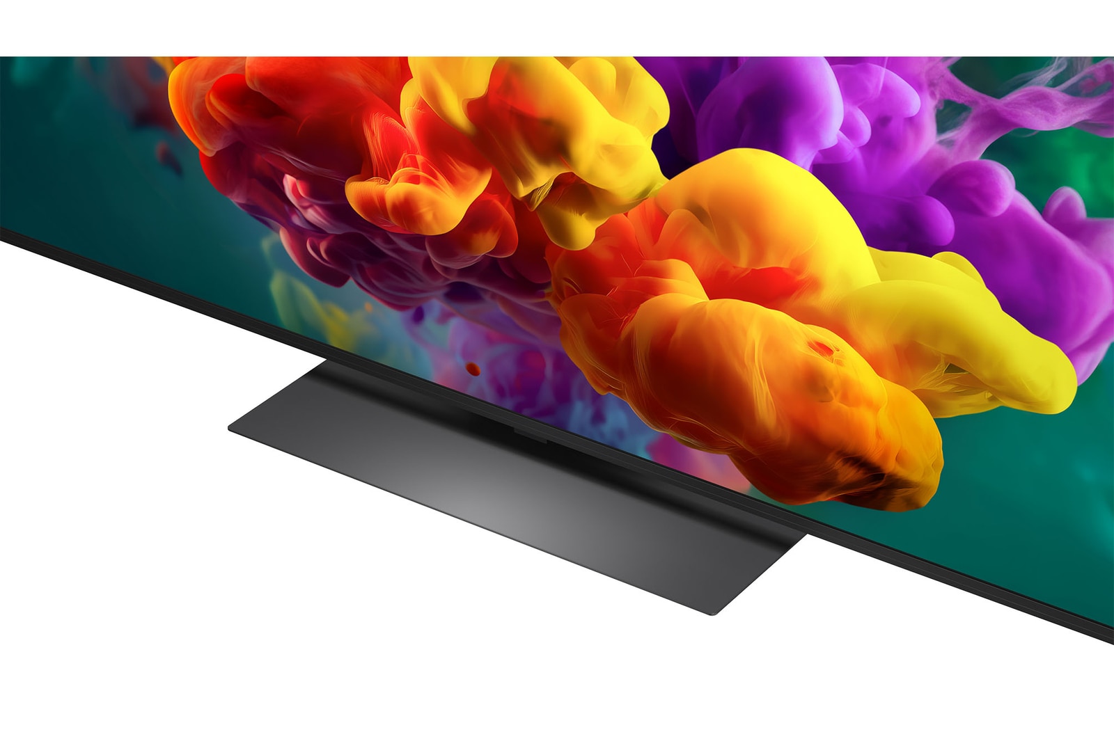 La Mini LED LG QNED evo AI QNED86 avec AI Picture Pro et Dynamic Tone Mapping Pro montre une scène de style de vie extérieur à faible angle avec deux personnes parmi des fleurs éclatantes, tandis que l’IA reconnaît et réalise une mise à l'échelle jusqu’en 4K pour une texture et des détails plus clairs.