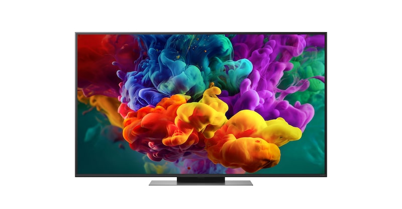 LG QNED evo AI QNED86 Mini LED présentée en vue avant et latérale met en valeur un écran de 65 pouces avec un écran de 1 456 mm de large, une hauteur d’écran de 840 mm, une hauteur de 904 mm avec pied, une profondeur de 29,7 mm et un encombrement au sol de 1 167/425 x 295 mm.