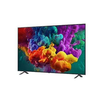La Mini LED LG QNED evo AI QNED86 avec Dynamic QNED Color Pro remplit l’écran de jaillissements éclatants et fluides de mouvements multicolores, semblables à de la peinture, présentant une brillance des couleurs améliorée certifiée pour un volume de couleurs de 100 %.