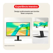 LG FHD monitor demonstrating Reader Mode and Flicker Safe features for reduced eye strain.