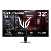 Vista frontal de Monitor LG UltraGear™ - Tela VA FHD 32”, 144Hz, 1ms (MBR), AMD FreeSync Premium™, HDR10, sRGB 99% - 32G403B-B 32G403B-B