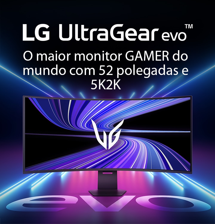 Monitor para gamers de ELITE: LG UltraGear evo G9 com 52 polegadas, 5K2K, WUHD e taxa de atualização de 240Hz (52G930B)