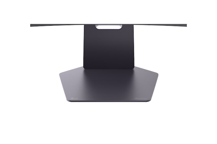 Rear close-up view of the connectivity ports on a 52-inch UltraGear evo G9, 5K2K 240Hz Gaming Monitor (52G930B)