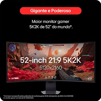 Rear view of a 52-inch UltraGear evo G9, 5K2K 240Hz Gaming Monitor (52G930B)