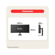 Slight left angle front view of ultrawide monitor