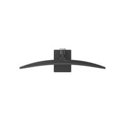 Angled bottom view of monitor stand